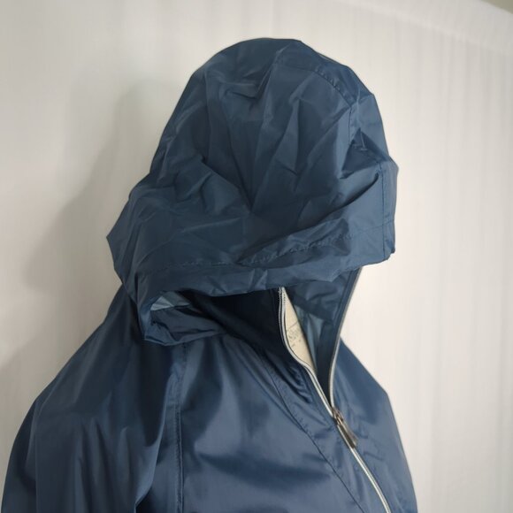 Columbia Blue Windbreaker Jacket Small Hood Outdoor - Picture 7 of 10